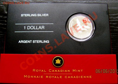 K93 Ag Канада 2006 Sterling Silver Dollar до 12.06 в 22°° - K93 2006 Sterling Silver Lucky Loon Dollar_2