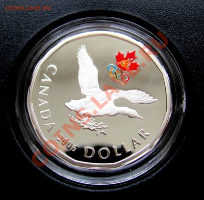 K93 Ag Канада 2006 Sterling Silver Dollar до 12.06 в 22°° - K93 2006 Sterling Silver Lucky Loon Dollar_1