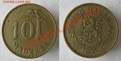 Финляндия 10 марок 1955 до 12-06-12 22-00 - Финляндия 10 марок 1955