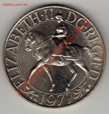Великобритания крона 1977 Серебр.юбилей до 11.06-22.00(1886) - img243
