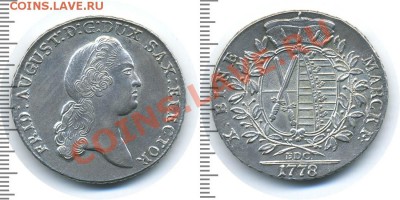 Конвенционный талер. Германия. Саксония 1778г. - Талер1778