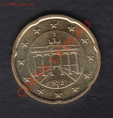 Германия 20 центов 2012 до 10.06.2012 22-00 - 01 аверс