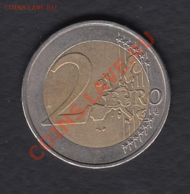Германия 2 евро 2002 до 10.06.2012 22-00 - 01 реверс