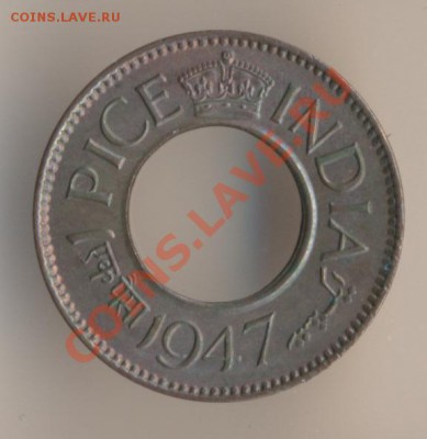 1 пайса 1945 г.  Британская Индия - 15