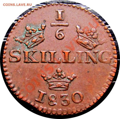 6 скиллинга 1830 до 14.06 в 22°° - P11 Sweden 1-6 Sk 1830_1
