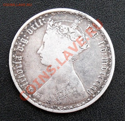 Рупия 1862г+Готический Флорин.Великобритания. - 1
