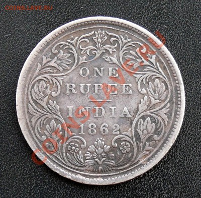 Рупия 1862г+Готический Флорин.Великобритания. - 2