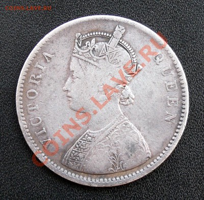 Рупия 1862г+Готический Флорин.Великобритания. - 1