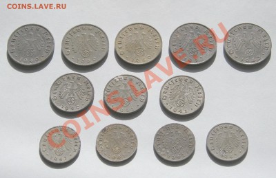 Третий Рейх - цинк - 12 монет (12.06) - P1010025.JPG