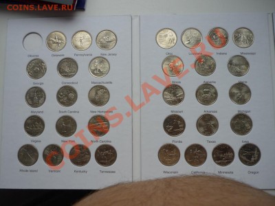 Комплекты  монет США (Доллары, квотеры, центы и альбомы). - альбом 2 к.JPG