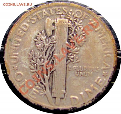 P26 Ag США 10¢ 1917 Mercury Dime F-VF до 17.06 в 22°° - P26 USA 10c 1917 F-VF_2