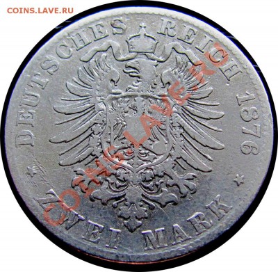 P27 Ag Бавария 2 марки 1876 до 18.06 в 22°° - P27 Bavaria 2 Mark 1876_2