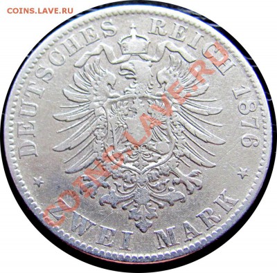 P30 Ag Бавария 2 марки 1876 до 18.06 в 22°° - P30 2 Mark Bavaria 1876_2