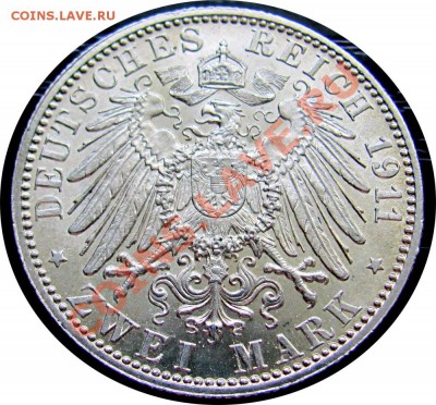 P31 Ag Бавария 2 марки 1911 до 18.06 в 22°° - P31 2 Mark Bavaria 1911_2