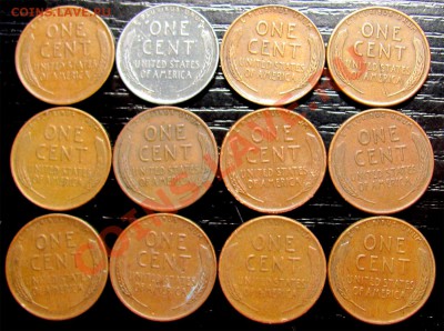 P32 США 1¢ подборка 12 шт. 1941 - 1955 до 18.06 в 22°° - P32 USA 1c 12 pcs_2
