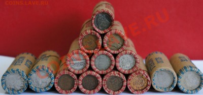 США 1 цент Индеец, 5 центов Либерти, Буффало и пр. в РОЛЛАХ - 1