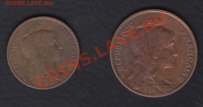 Франция 5 и 10 сантимов 1902 и 1908 до 17.06.2012 22-00 - Франция 2р