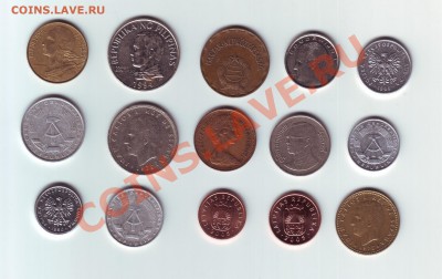 15 монет разных стран №1 - 1-2