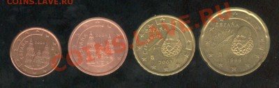 Распродажа простых монет мира - Евро Испания1 001