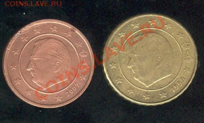 Распродажа простых монет мира - Евро Бельгия2 001