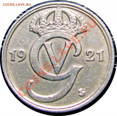 P07 Швеция 10 öre 1921 до 22.06 в 22°° - P07 Sweden 10 ore 1921_2