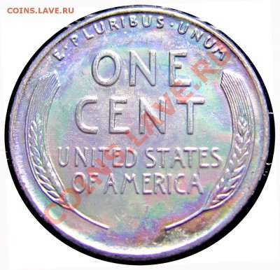 P57 США 1¢ 1943 стальной цент UNC до 22.06 в 22°° - P57 USA 1c 1943 UNC_2
