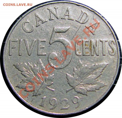H88 Канада 5¢ 1929 до 22.06 в 22°° - H88 5c Canada 1929_1