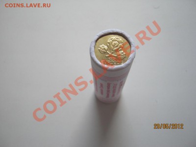 1 гривна Евро 2012 в ролле 50 шт. - ролл реверс