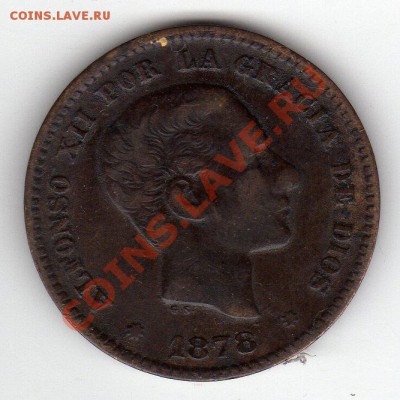 ИСПАНИЯ 5 СЕНТИМО 1878 ДО 21.06.12 В 22.00МСК (2437) - img005