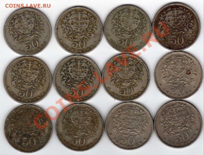 ПОРТУГАЛИЯ 50 СЕНТАВО 1928-68 (12ШТ.) ДО 21.06.12-22Ч (2045+ - img093