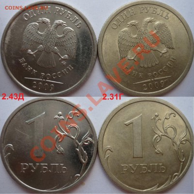 1 рубль 2009г.ММД 2.43А(2шт)+хорошие бонусы до 22 июня - P1090386.JPG