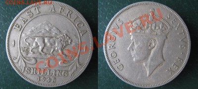 Разная инострань - 285 3 Брит Вост Африка 1 шиллинг 1948