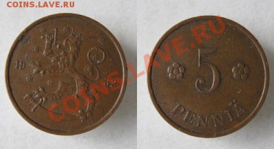 Разная инострань - 286 3 Финляндия 5 пенни 1932
