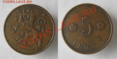 Разная инострань - 286 2 Финляндия 5 пенни 1922