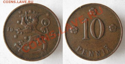 Разная инострань - 287 3 Финляндия 10 пенни 1919