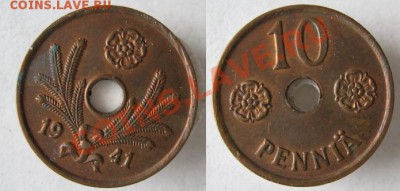 Разная инострань - 289 5 Финляндия 10 пенни 1941