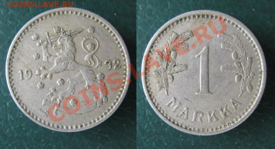 Разная инострань - 292 5 Финляндия 1 марка 1932