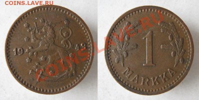 Разная инострань - 294 3 Финляндия 1 марка 1943