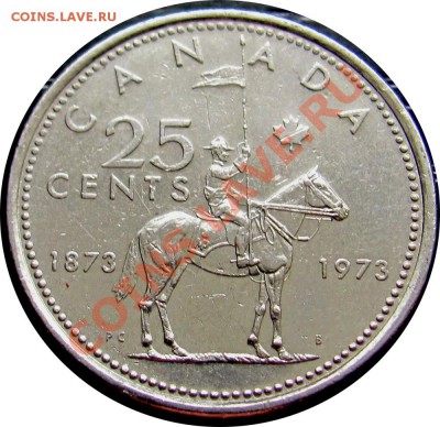 P68 Канада 25¢ 1973 Королевская полиция до 24.06 в 22°° - P68 25C 1973_2