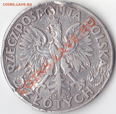 5 злотых 1932 год. Оценка. - 5 злотых 1932 г. (2)
