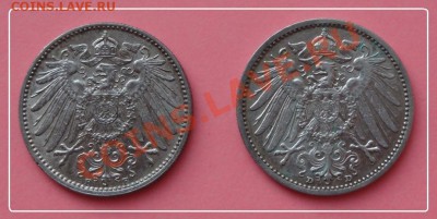 Германия 1 марка 1907, 1914 - 1 марка 1907, 1914 ав.JPG