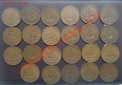 Пол пенни. Старая Англия. 23 монеты.До 22.06.12. В 22.00. - Изображение 376