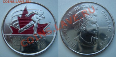 Канада: 25¢ 2009 Синди Классен UNC цветная до 26.06 22-00 - Синди Классен.JPG