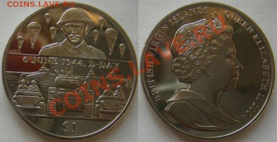 Монеты с Корабликами - 1 dollar 2004