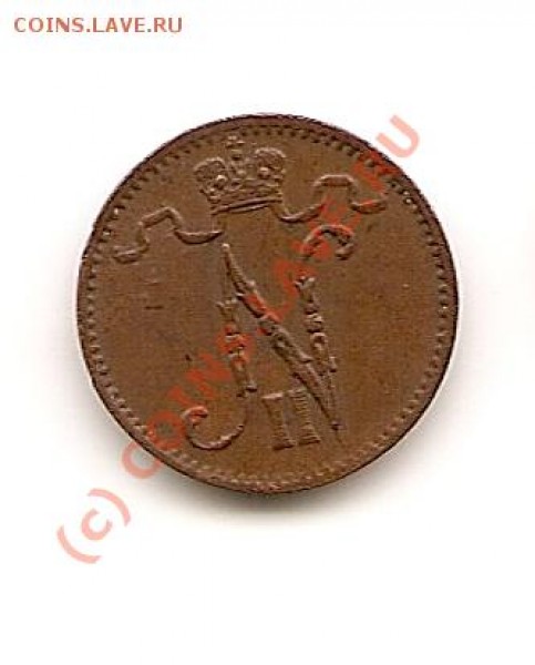Финляндия, 1909 год 1 пенни - 1909 к