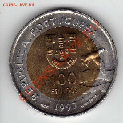 ПОРТУГАЛИЯ 100 ЭСКУДО 1997 ЭКСПО ТЮЛЕНЬ ДО 28.06-22.00МСК - img674