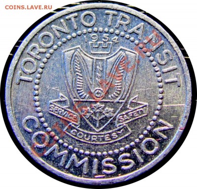 P98 Канада жетон Toronto Transit Comission до 01.07 в 22°° - P98 Toronto Transit_1
