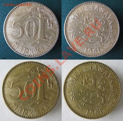 Разная инострань - 296 5 Финляндия 50 марок 1961