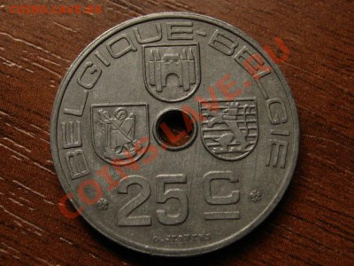 Бельгия 25 сантимов 1946 цинк до 28.06.12 в 20.00 М - IMG_1058
