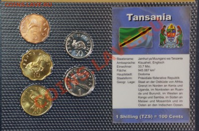 Танзания звериный набор монет в Блистере. До 02.07.12 22:00 - 1